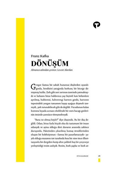 Turkuvaz Kitap Dönüşüm / Turkuvaz Kitap / Franz Kafka