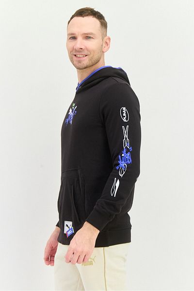 Puma Men Sportswear Fit Textured Long Sleeves Outdoor Sweatshirt, Multicolor