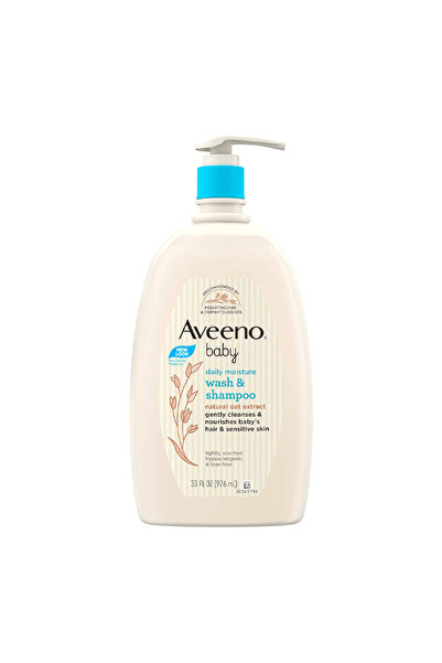 AVEENO Baby Wash & Shampoo for Daily Moisturizing - 976 ml