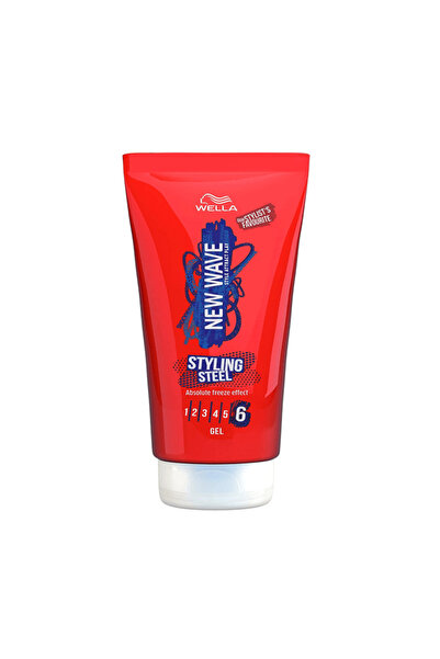 Wella New Wave Styling Steel Gel 200ml --- ويلا نيو ويف جل قوي فاعقة مميوز 200مل