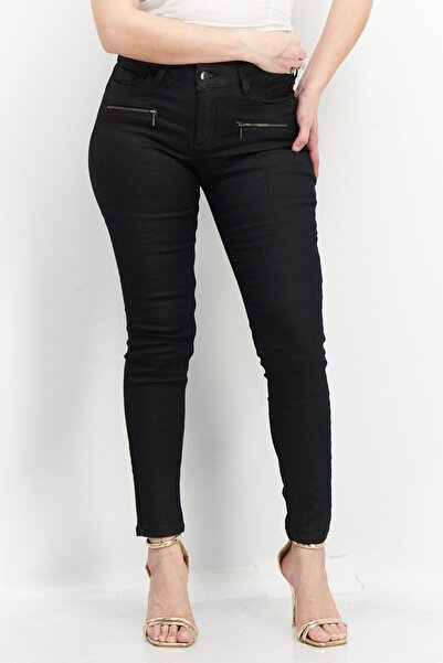 Esprit Women Skinny Fit Mid Rise Stretchable Denim, Black
