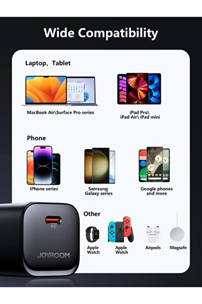 Joyroom Charger 30w Type-c Quick Charging 3.0 Fast Charger For Mobiles And Macbook