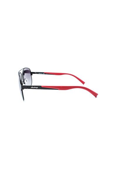 Mustang Men's Black-Smoked Polarized Gradient Glass Steel Closed Frame Drop Sunglasses Mu1790 02 59-13