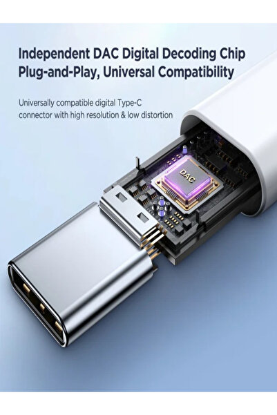 Joyroom JR-EC05 TYPE-C Series Half In-Ear Wired Earphones - White