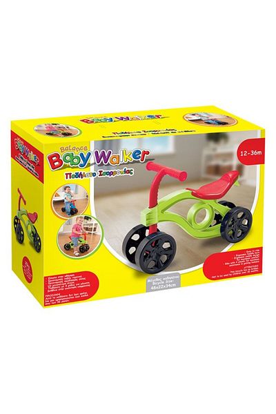 OEM Balance Bike, Baby Walker Red Green, light weight, Recommended Age 1 - 3 Years