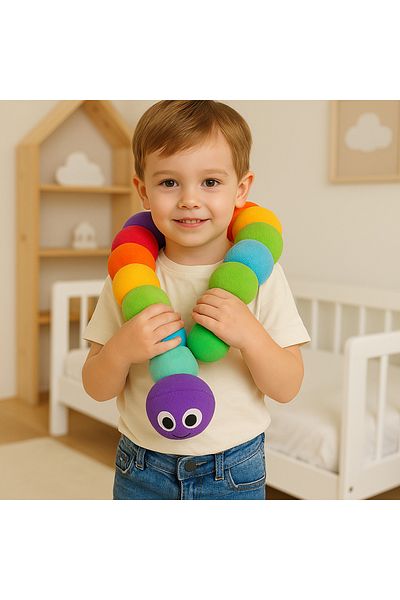 KENT Polly Toys Caterpillar Plush Toy Children's Sleeping Companion Also Toy 120 cm
