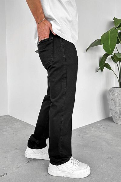 HAFKAGİYİM Black Basic Premium Baggy Trousers