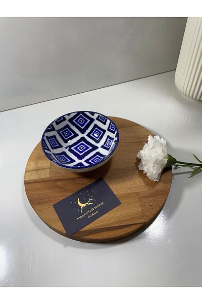 Madame Coco Rêve Bleu Carre Bowl - Blue - 12x4 Cm
