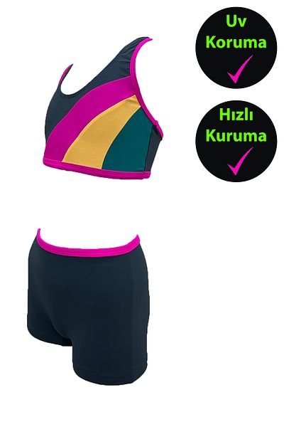 CUPSEA Swimmer Lycra Girl's Bikini Set - Shorts