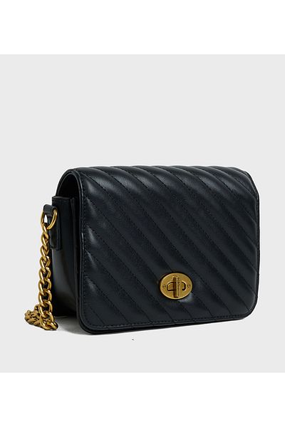 BCBG Black Quilted Shoulder Bag