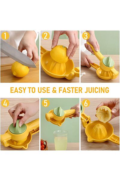 TARIK HOME New Generation Adjustable Practical High Performance Citrus Juicer, Manual, Ergonomic Lemon Squeezer,