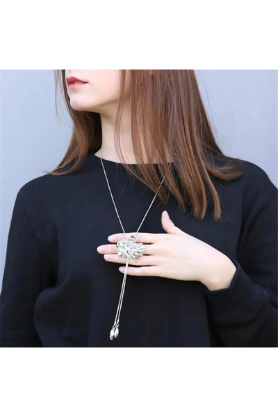 byozanyılmaz Long Swan Design Necklace