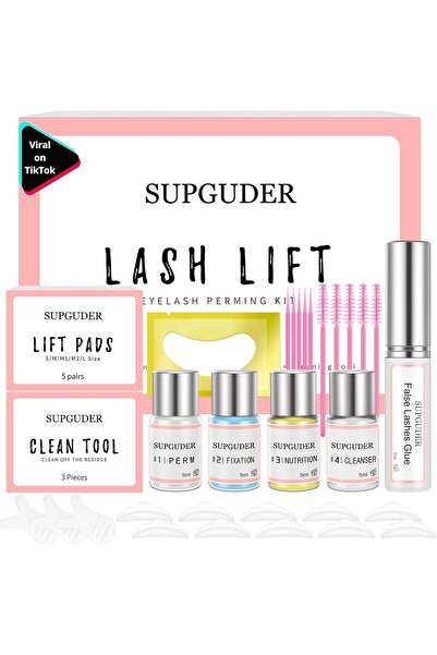 iconsign Lash Lift مجموعة رفع الرموش من لاكي يو مع صبغة، مجموعة تجعيد الرموش شبه الدائمة مع لاصق مطور، احترافي