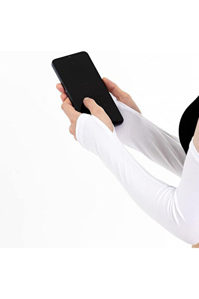 NAKISCI Unisex 45 Cm Uzun Beyaz Sandy Kumaş Yüksek Kalite Ikili Esnek Kolluk 2022