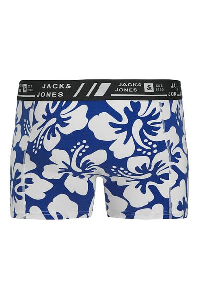 Jack & Jones Ανδρικά μπλε Jachawaii Style Trunks 12 Pack Ln Boxer 12277826-Beaucoupb