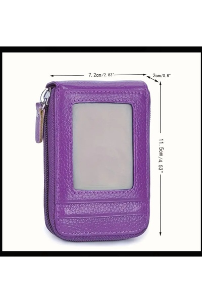 ORGANICYOU Yıwu Kadınların Kredi Kartı Cüzdanı, Kimlik Penceresi Ile Çoklu Kart Kılıfı Rfıd Engelleme