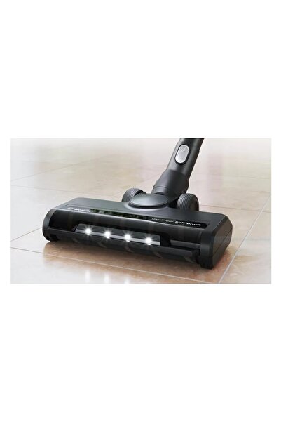 Bosch Απεριόριστη φόρτιση Σειρά 8 Απαλή κεφαλή ηλεκτρικής σκούπας με φωτισμό LED-Μαύρο