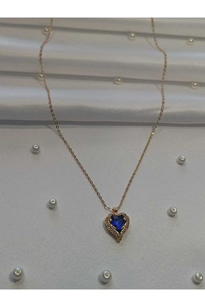 Last For Sell Steel Heart Zircon Stone Necklace Stainless, Lover Necklace