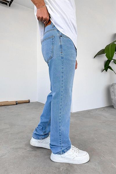 HAFKAGİYİM Παντελόνι Ice Blue Soft Gradient Premium φαρδύ