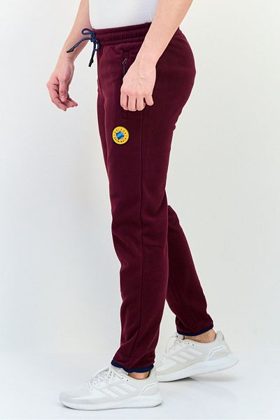 adidas Men Sportswear Fit Brand Logo Outdoor Sweatpants, Maroon