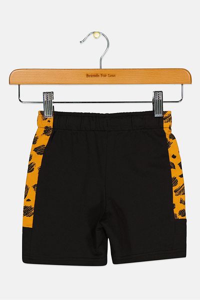 Puma Toddlers Boy Brand Logo Outdoor Shorts, Black
