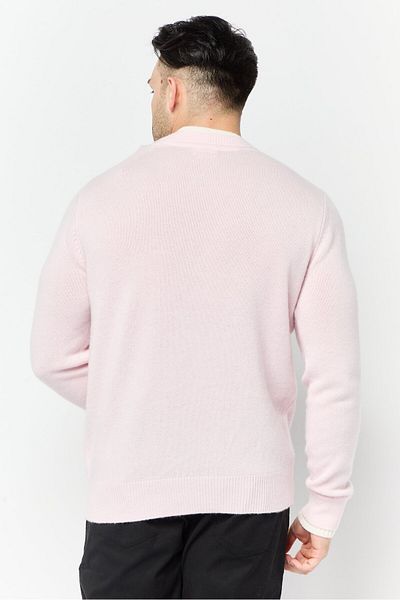 Esprit Men Crew Neck Knitted Sweater, Pink