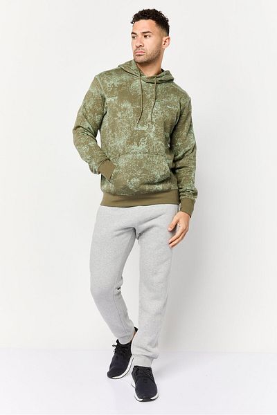 adidas Men Sportswear Fit Long Sleeve Outdoor Hooded Sweatshirt, Multicolor