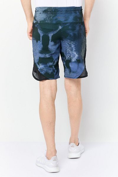 adidas Men Sportswear Fit Hiit Allover Print 9 Inseam Training Shorts, Multicolor