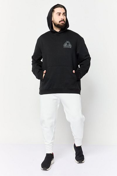 Reebok Men Sportswear Fit Long Sleeve Basketball Hoodie, Black