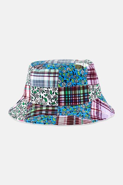 Kenzo Men Allover Print Reversible Bucket Hat, Multicolor