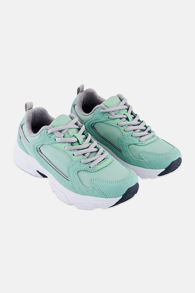 RBX Women Brand Logo Lace Up Outdoor Shoes, Mint Green
