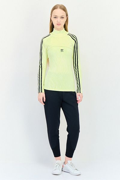 adidas Women Sportswear Fit Long Sleeve Outdoor Sweatshirt With Top, Yellow