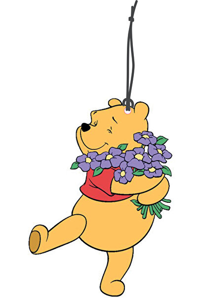 Meröka Sevimli Ayı Winnie Görselli Dekoratif Oto Kokusu ve Aksesuar Seti