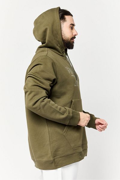 Reebok Men Sportswear Fit Long Sleeve Outdoor Sweatshirt, Olive