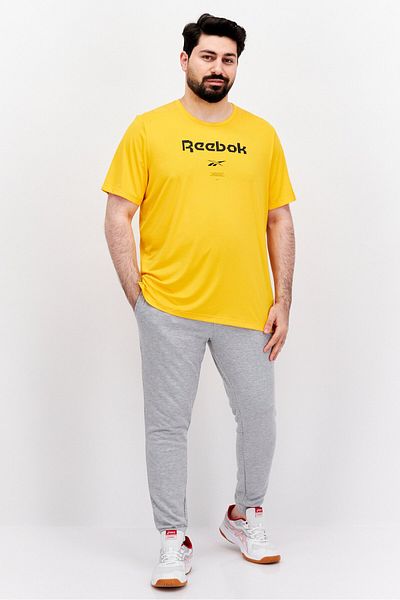 Reebok Men Sportswear Fit Short Sleeve Training T-Shirts, Orange