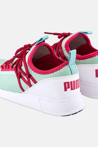 Puma Women Lace Up Running Shoes, Mint Green