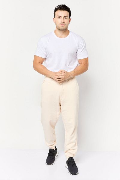 adidas Men Sportswear Fit Outdoor Sweatpants, Cream