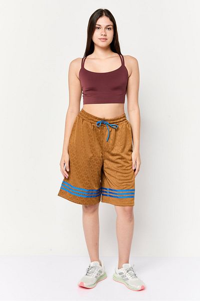 adidas Women Sportswear Fit Training Shorts, Brown