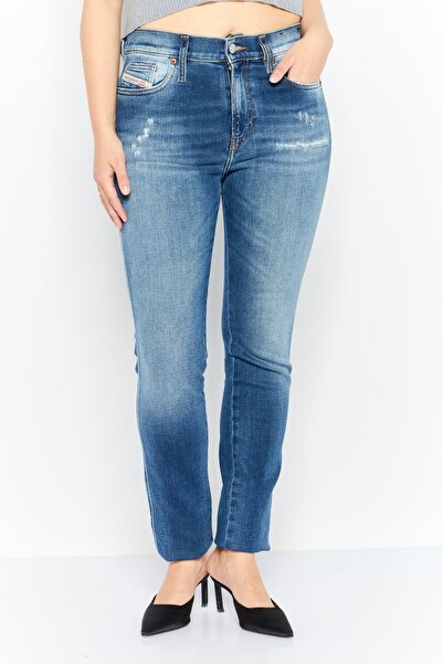Diesel Women Skinny Fit Wash Non-Stretchable Denim, Blue