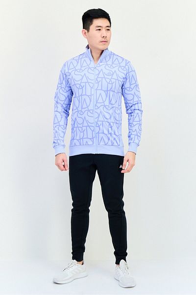 adidas Men Sportswear Fit Long Sleeve Outdoor Sweatshirt, Blue
