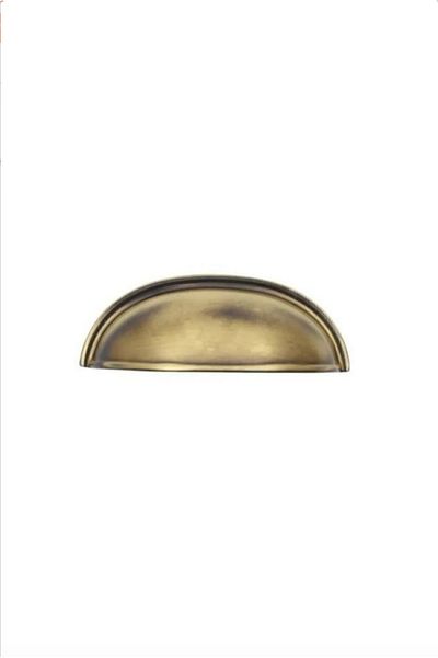 Sucuoğlu Tas Mussel Dish Antique 96 mm Αντίκα Ντουλάπα Συρτάρι Βεστιάριο Έπιπλα Λαβή (3 ΤΕΜ)