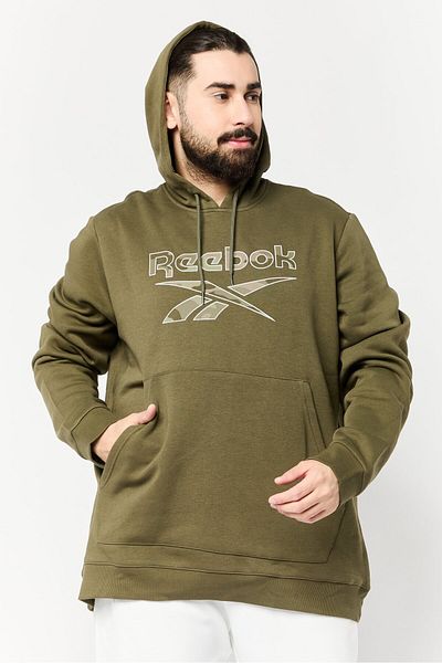Reebok Men Sportswear Fit Long Sleeve Outdoor Sweatshirt, Olive