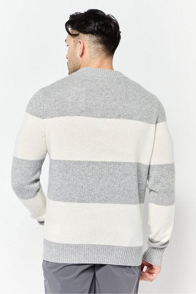 Esprit Men V-neck Yarn Dye Sweater, Multicolor