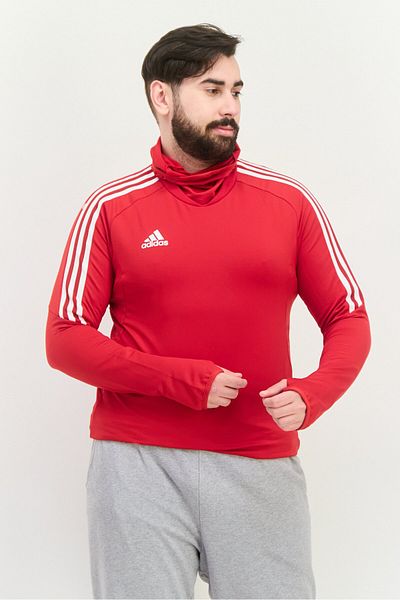 adidas Men Sportswear Fit Long Sleve Training Sweatshirt, Red