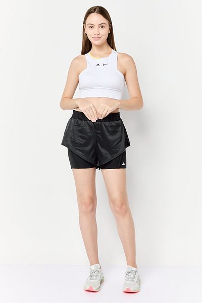 adidas Women Brand Logo 2 In 1 Outdoor Shorts, Black