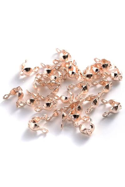 yiğit aksesuar Free Nickel Rose Color Tarnish Knot Closure Jewelry Material 100 Pcs