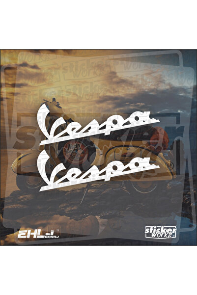 Sticker Works ملصق فيسبا - 2 قطعة