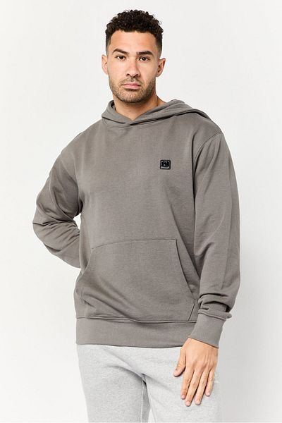 883 Police Men Long Sleeves Brand Logo Hoodie, Grey