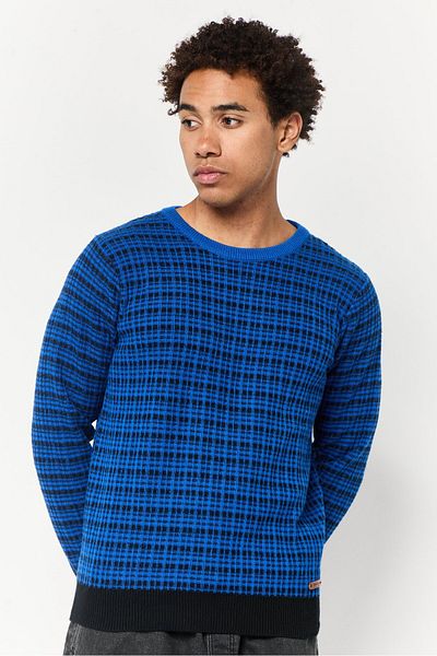 Harmont & Blaine Jeans Men Crew Neck Textured Sweater, Multicolor
