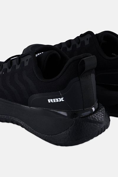 RBX Women Brand Logo Lace Up Running Shoes, Black